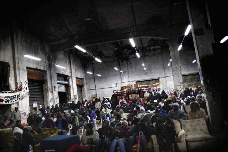 Social Centre "Ex Canapificio" in Caserta. A weekly assembly of immigrants.