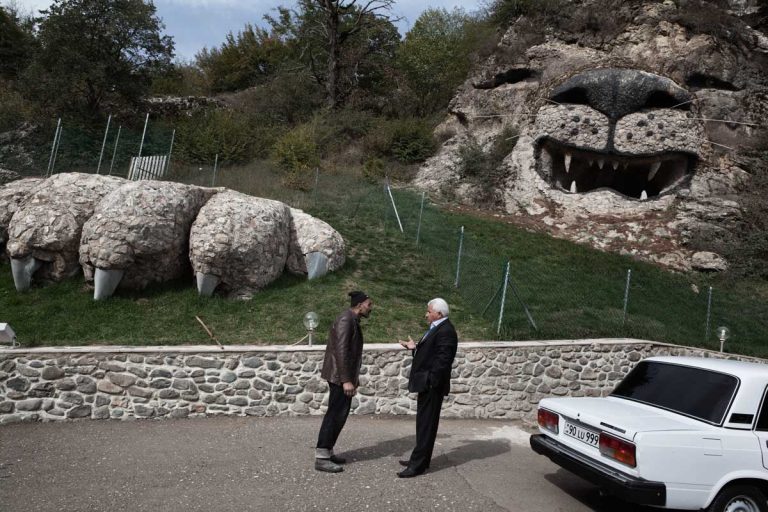 Nagorno-Karabakh receives financial help from Armenians living abroad. Russian-based businessman and benefactor Levon Hayrapetian commissioned a sculpture of his favourite animal, the lion, in the city of Vank.